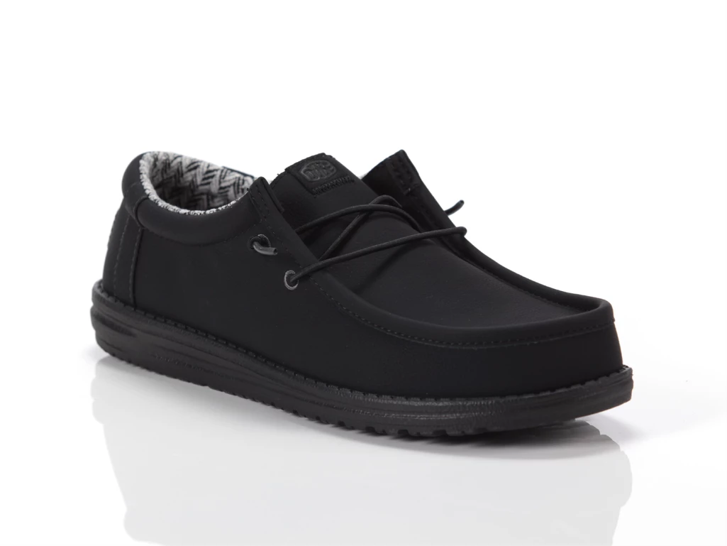 Hey Dude Wally Classic Black Charcoal homme 41894-070