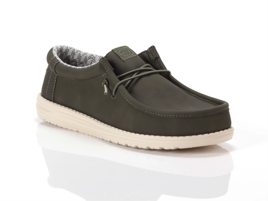 Hey Dude Wally Classic Olive homme 41894-337