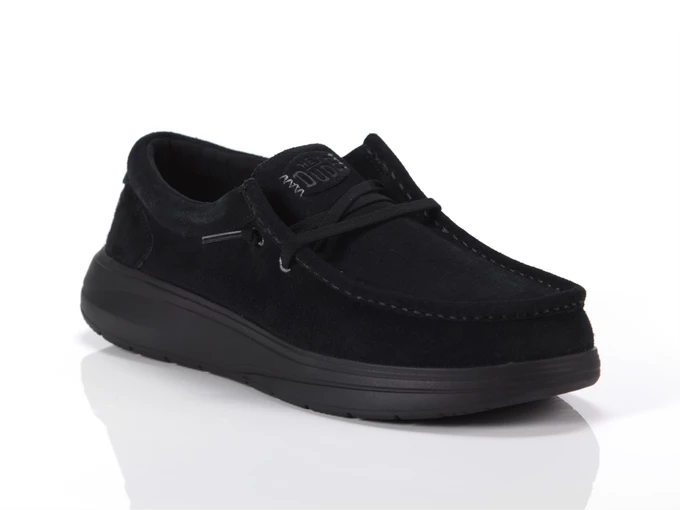 Hey Dude Wally Xtra Suede Black man 41975-001