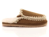 Mou Suede Slipper Full Eskimo Stitch Cognac donna  MU.FW161007A