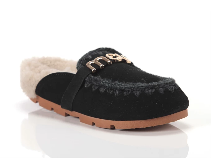 Mou Winter Bio Slide Logo Black mujer MU.FW431000A BKBK 