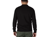 Lyle & Scott Cotton Merino Long Sleeve Knited Polo Jet Black homme KN2113V Z865