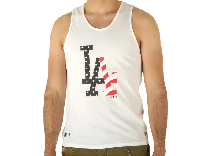 New Era Mlb Infill Team Logo Tank Losdod Whi uomo  12369847