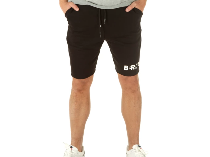 Berna Bermuda Felpa Logo Berna Nero homme 210038-1