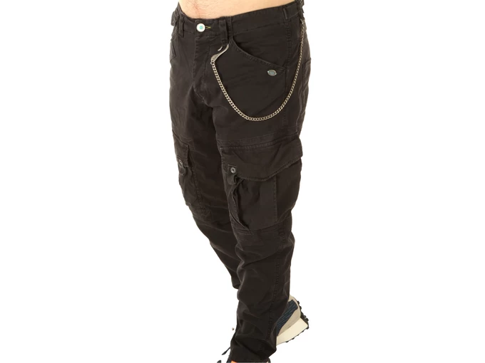 Berna Pantalone Tascone Nero uomo  210065-1