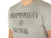 Superdry Vintage Corp Logo Tee Grey Marl homme M1011475A 07Q