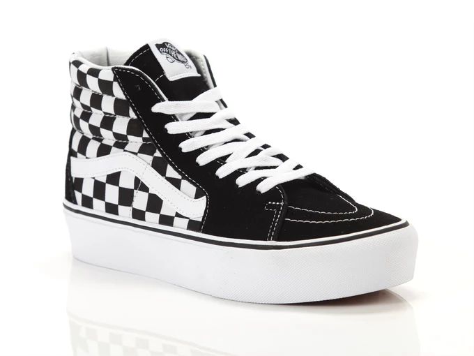 Vans Sk8 Hi Platform 2.0 Checkeboard True White woman VN 0A3TKNQXH