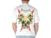 Phobia Archive White Tshirt Red Screaming Skull homme PH00651