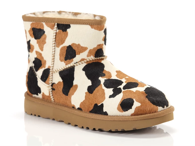 UGG W Classic Mini Cow Print femme 1123353 CHE