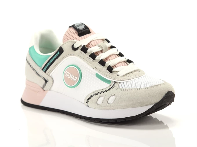 Colmar Travis Sport Colors 127 White Pink Water Green mujer TRAVIS SPCOLORS 127 