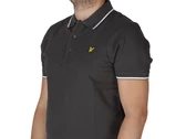 Lyle & Scott Tipped Polo Shirt Gun Metal White uomo  SP1524VOG