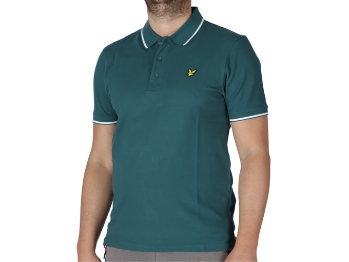 Lyle & Scott Tipped Polo Shirt Malachite Green White man SP1524VOG X211