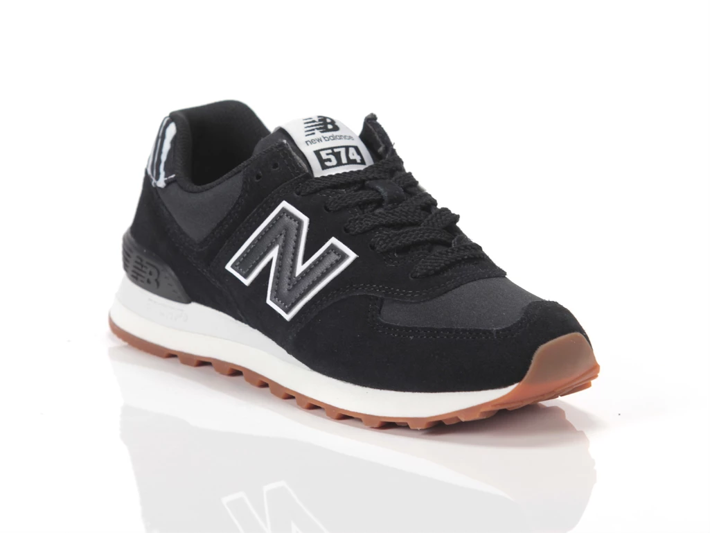 New balance noir 574 best sale