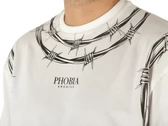 Phobia Archive T Shirt White Barbed Wire man PH/W1BARBEDWIRE