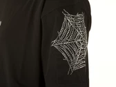 Phobia Archive Black T-Shirt With Strass Cobweb man PH/1BCOBWEBSW