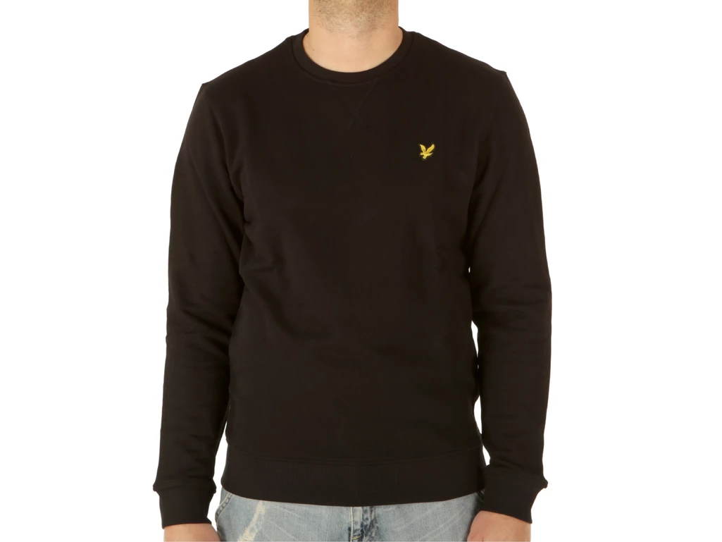 Lyle & Scott Crew Neck Sweatshirt Jet Black man ML424VOG Z865