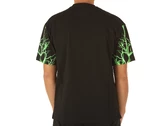 Phobia Archive Black T-Shirt With Green Lightning On Sleeves man PH00002GR