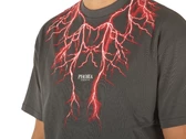 Phobia Archive Grey T-Shirt With Red Lightning On Front man PH00012RED