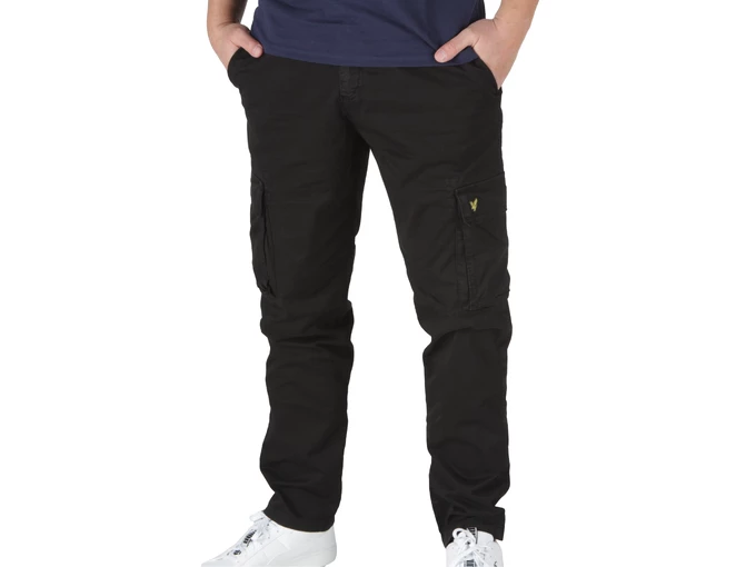 Lyle & Scott Main Road Cargo Trousers Jet Black homme TR1801IT Z865