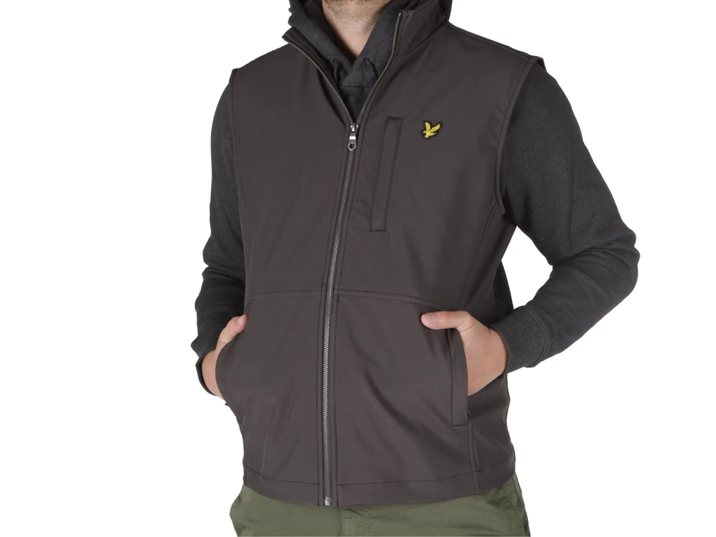 Lyle & Scott Softshell Gilet Gunmetal man JK2004V W635