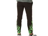 Phobia Archive Black Pants With Green Lightning man PH00030GR