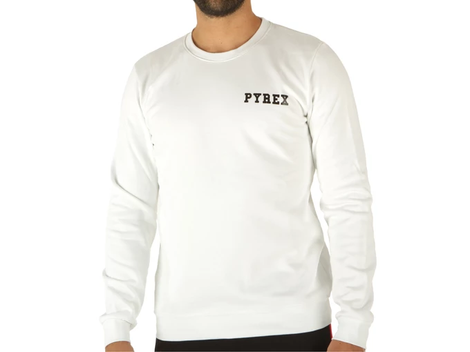 Pyrex Maglia Girocollo Uomo Felpa Bianca uomo 21IPB42784 BIA YOUSPORTY