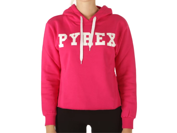 Pyrex Maglia Cappuccio Corta Donna In Felpa Fuxia woman 21IPB42507 FUX