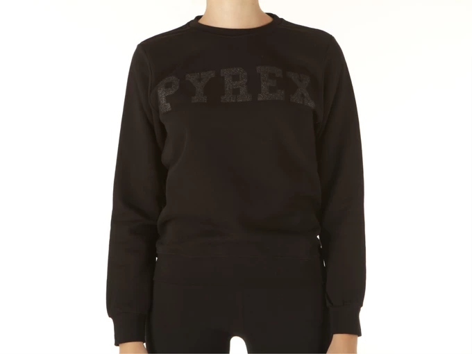 Pyrex Maglia Girocollo Donna Felpa Nero woman 21IPB41459 NER