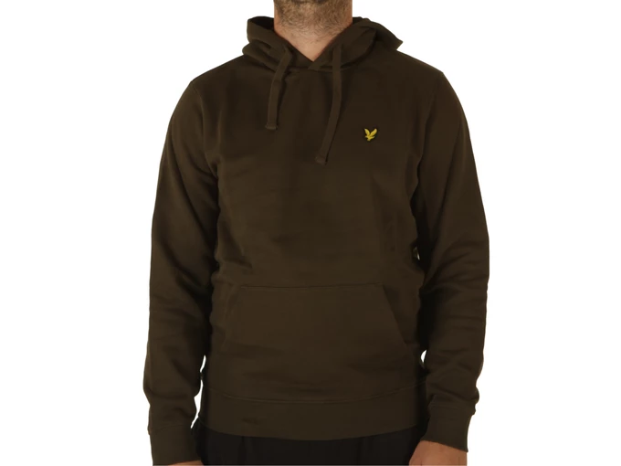 Lyle & Scott Brushed Back Hoodie Sweatshirt Olive man ML1139V W485