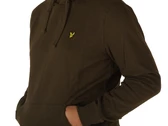 Lyle & Scott Brushed Back Hoodie Sweatshirt Olive homme ML1139V W485