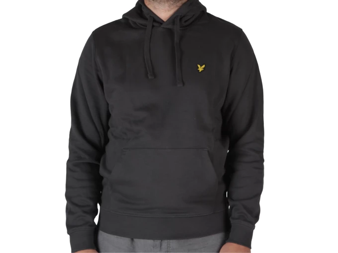 Lyle & Scott Brushed Back Hoodie Sweatshirt Gunmetal homme ML1139V W635