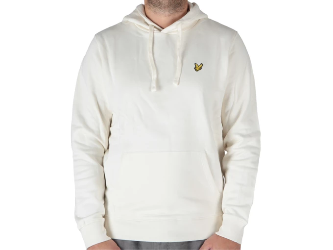 Lyle & Scott Brushed Back Hoodie Sweatshirt Sail White man ML1139V W904