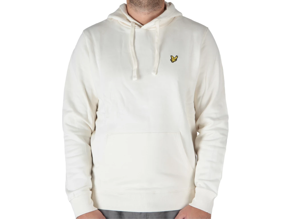 Lyle & Scott Brushed Back Hoodie Sweatshirt Sail White hombre ML1139V W904 