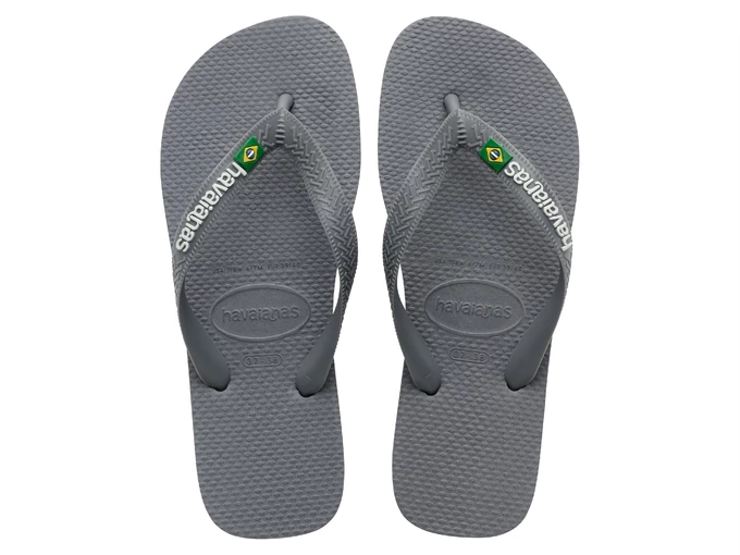 Havaianas Havaianas Brasil logo steel grey unisex 4110850 5002 