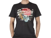 Superdry Tokyo Vl Graphic T-shirt Bison Black homme M1011897A AWF