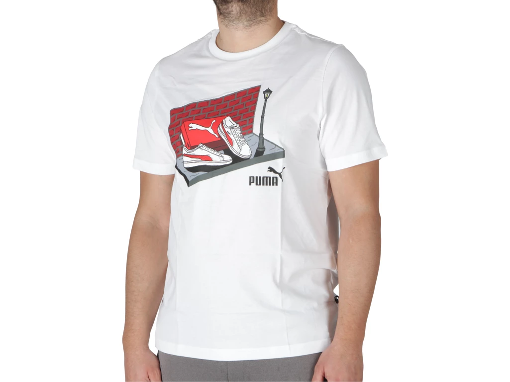 Puma Graphics Sneaker Box Tee White hombre 680175 02 