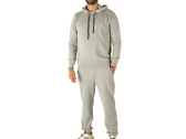 Pyrex Completo Uomo In Felpa Maglia Cappuccio Pantalone Grigio Chiaro Melange