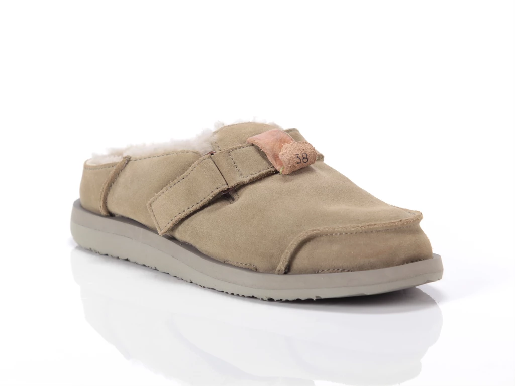 Satorisan Uwabaki Clog Strap Suede Driftwood woman 120113 DRIFTWOOD