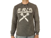 Berna Felpa Girocollo Stond Logo Sw Nero man 220075-1