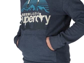 Superdry Cl Great Outdoors Graphic Hoodie Vintage Navy Marl man M2013146A ZE2