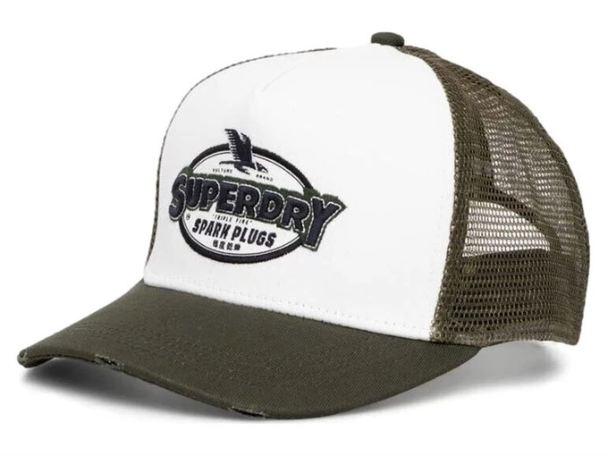 Superdry Mesh Trucker Cap Army Green unisex  W9010176A 43E