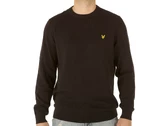 Lyle & Scott Crew Neck Cotton Jumper Jet Black man KN821V Z865