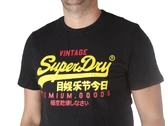 Superdry VL Duo Tee Jet Black homme M1011977A 12A