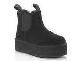 UGG Classic Boot Neumel Platform Chelsea Black femme 1134526 BLK