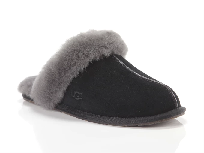 UGG Scuffette II Black Grey mujer 1106872 BCGR 