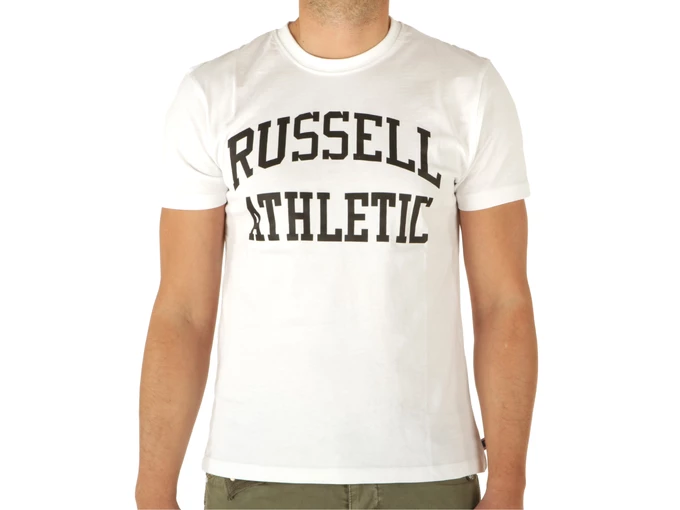 Russell Athletic Iconic SS Crewneck Tee Shirt hombre E2-600-1 001-UW 