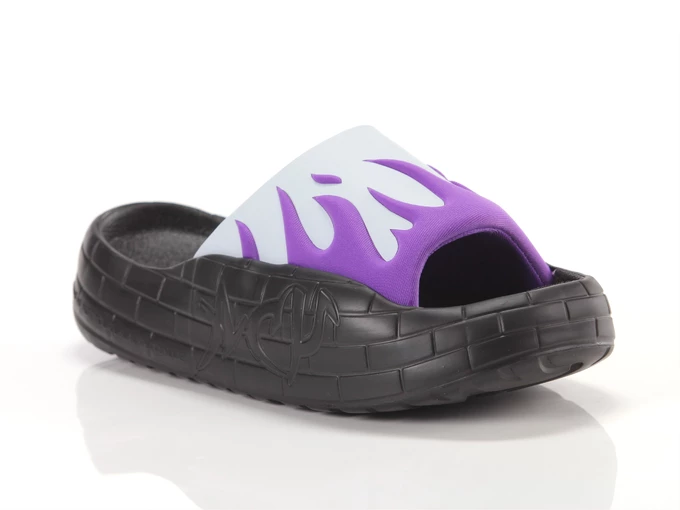 Acupuncture Nyu Slide Black Mint Violet unisex T22S970410308 