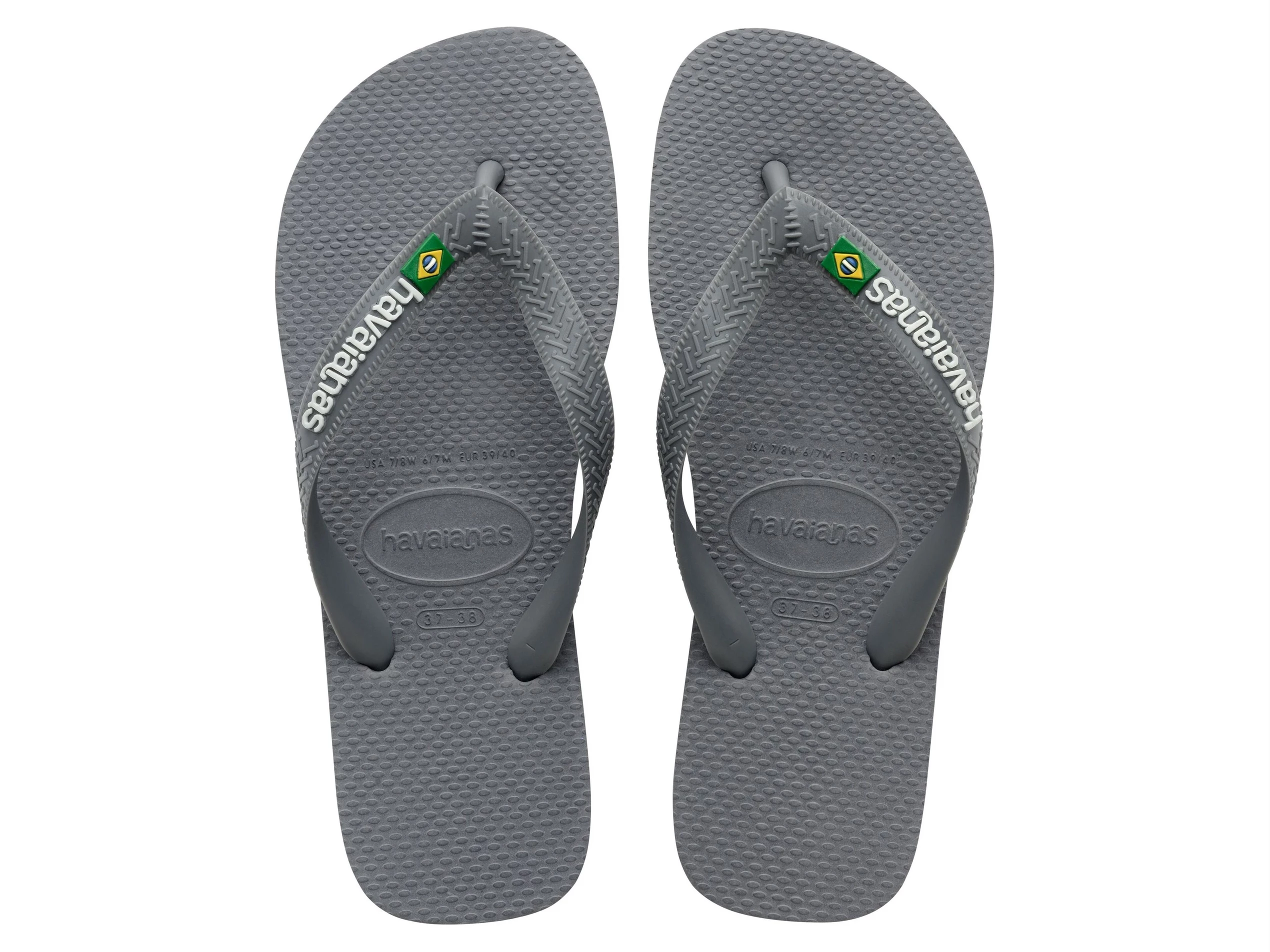 Havaianas Havaianas Brasil logo steel grey adult unisex 4110850