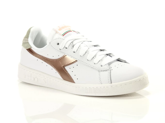 Diadora Game L Low Icona Glossy Wn White Copper woman 177915 C6698